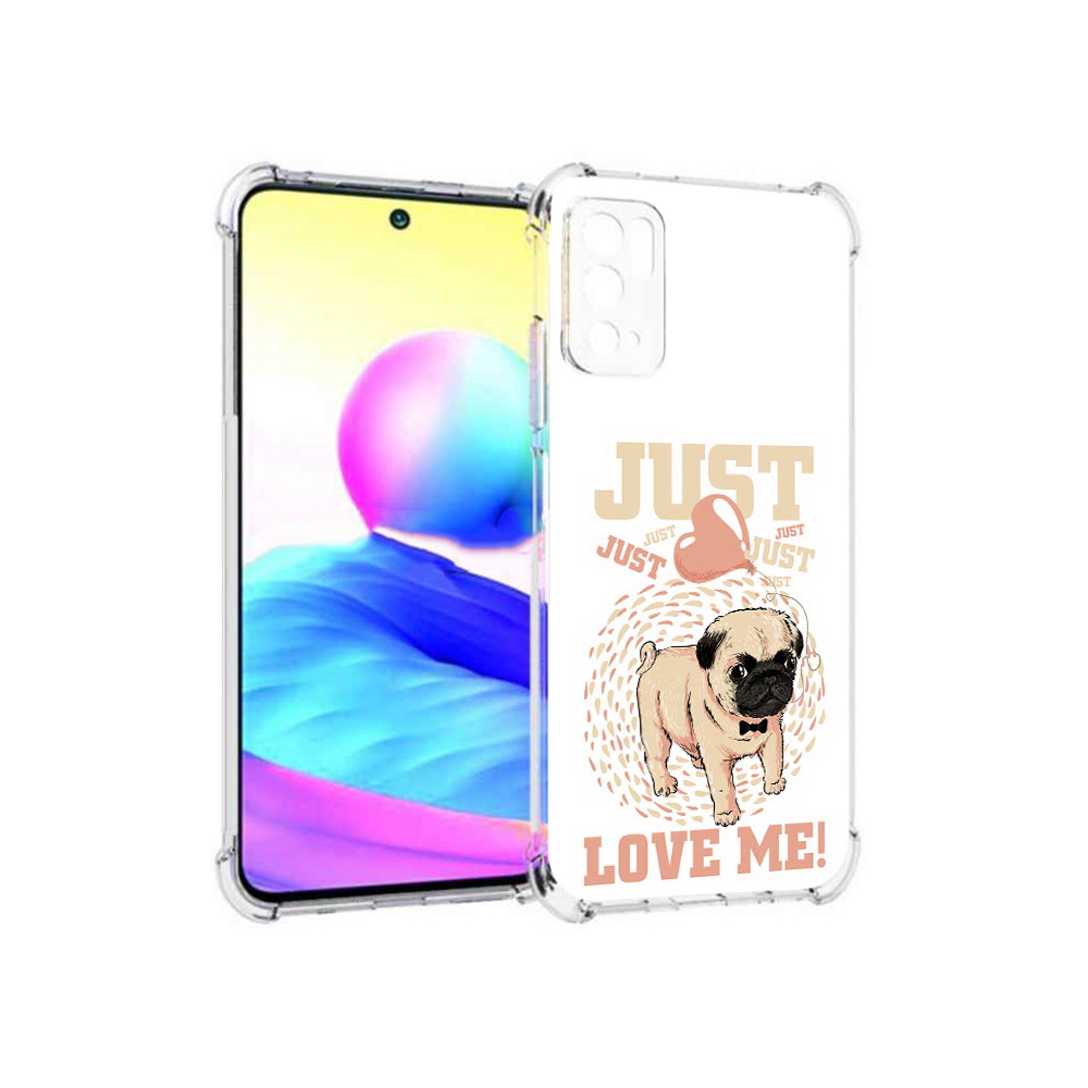 

Чехол MyPads Tocco для Xiaomi Poco M3 Pro Люби меня, Прозрачный, Tocco