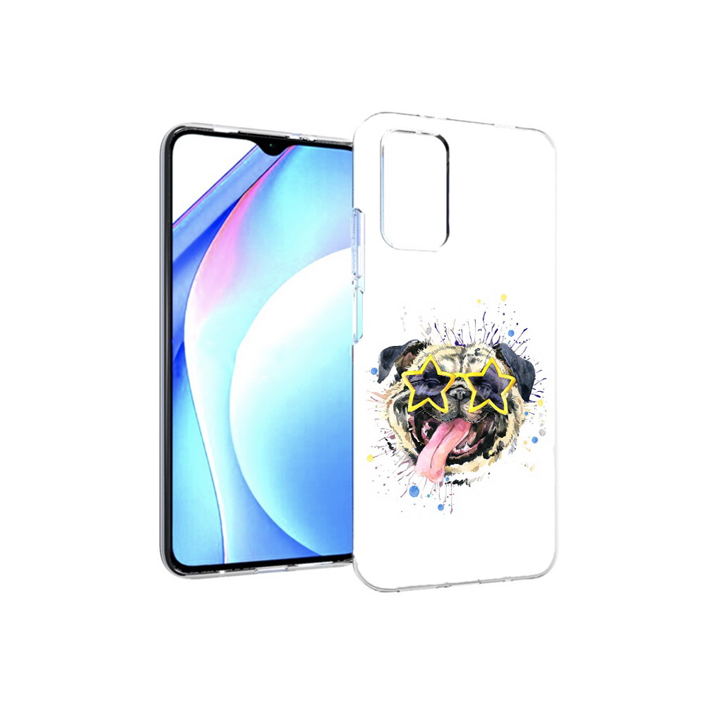 

Чехол MyPads Tocco для Xiaomi Redmi 9T мопс боксер (PT226951.281.482), Прозрачный, Tocco