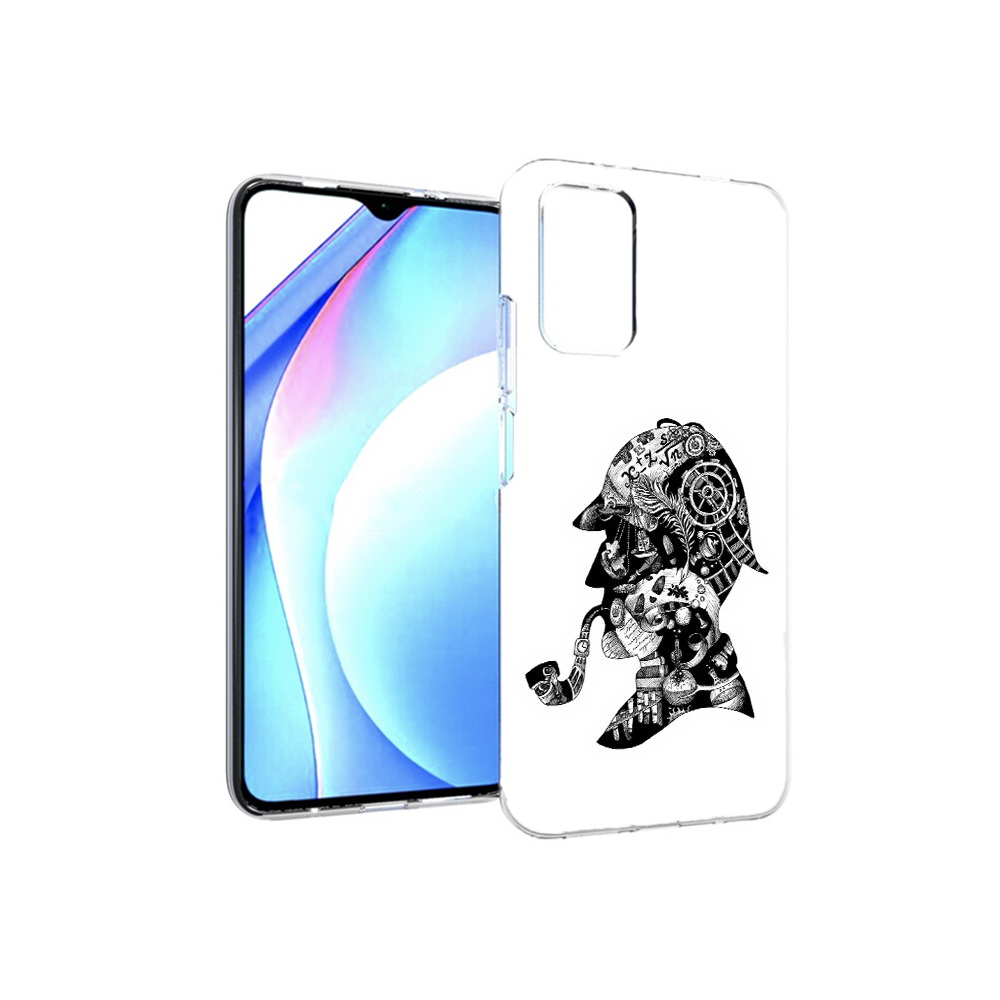 

Чехол MyPads Tocco для Xiaomi Redmi 9T мужчина с трубкой абстракция (PT226951.281.488), Прозрачный, Tocco