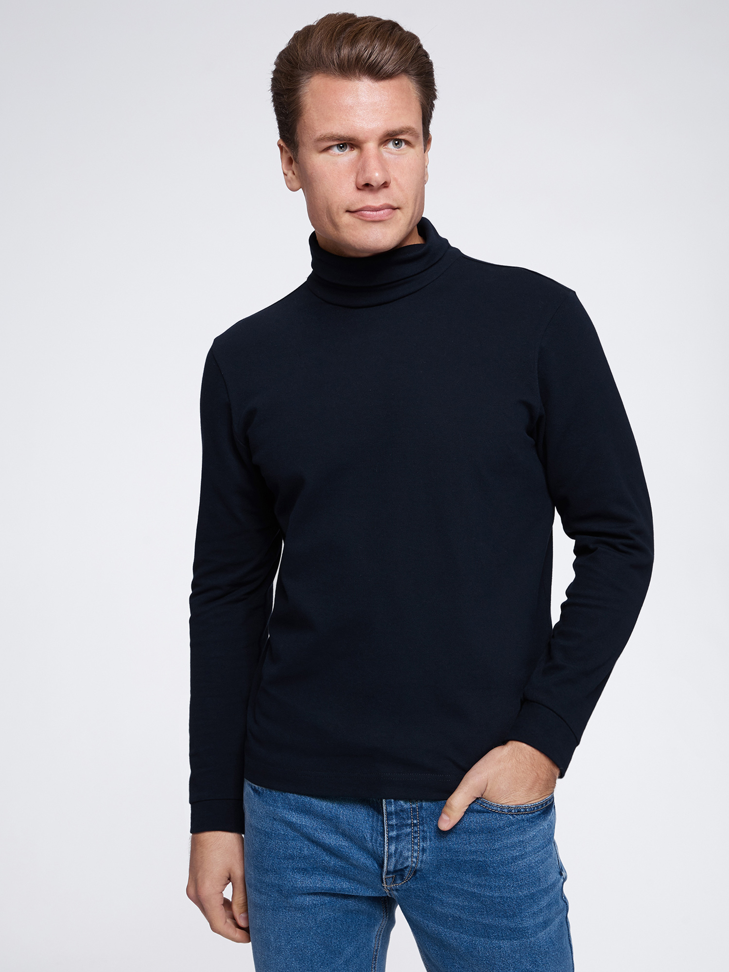 

Водолазка мужская oodji 5B523001M синяя M, 5B523001M