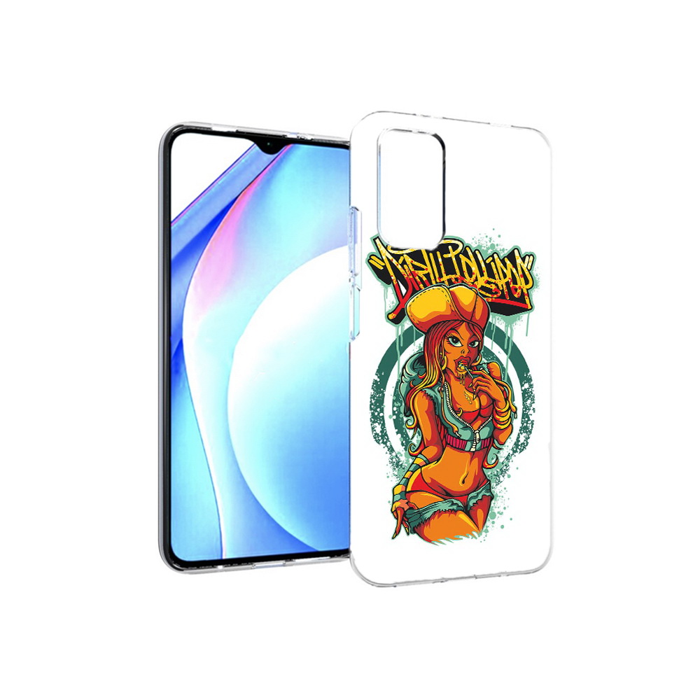 Чехол MyPads Tocco для Xiaomi Redmi 9T нарисованная девушка комикс (PT226951.281.500)