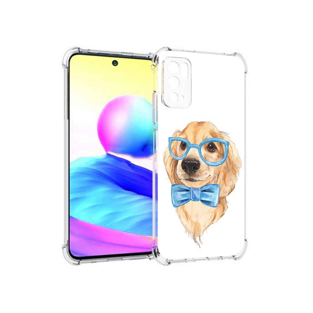 

Чехол MyPads Tocco для Xiaomi Poco M3 Pro Собака интеллигент, Прозрачный, Tocco