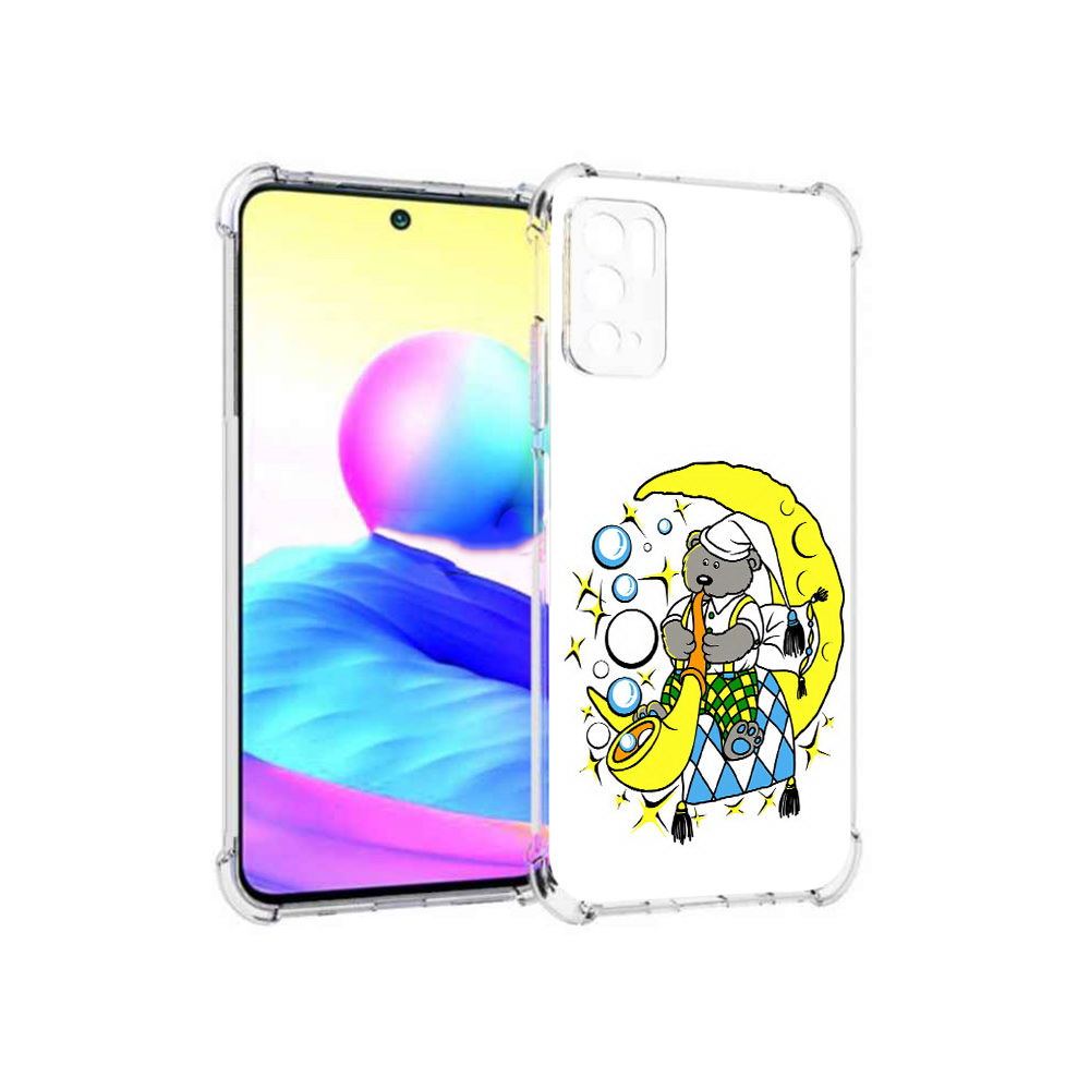 

Чехол MyPads Tocco для Xiaomi Poco M3 Pro Сырная луна, Прозрачный, Tocco