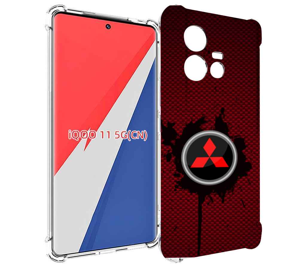 

Чехол MyPads мицубиси mitsubishi 2 для Vivo iQOO 11, Прозрачный, Tocco
