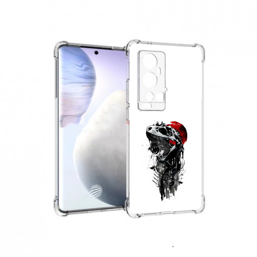 

Чехол MyPads Tocco для Vivo X60 Pro Plus вымерший динозавр, Прозрачный, Tocco