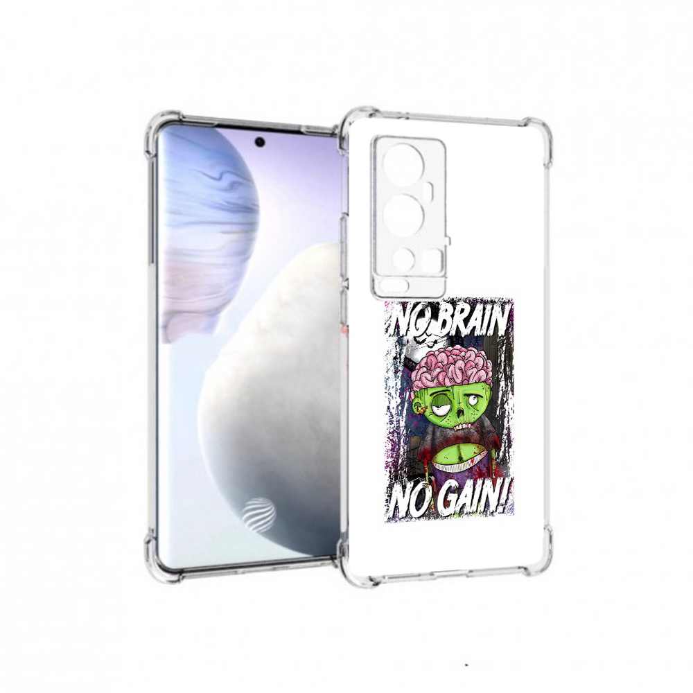 

Чехол MyPads Tocco для Vivo X60 Pro Plus глупый зомби, Прозрачный, Tocco