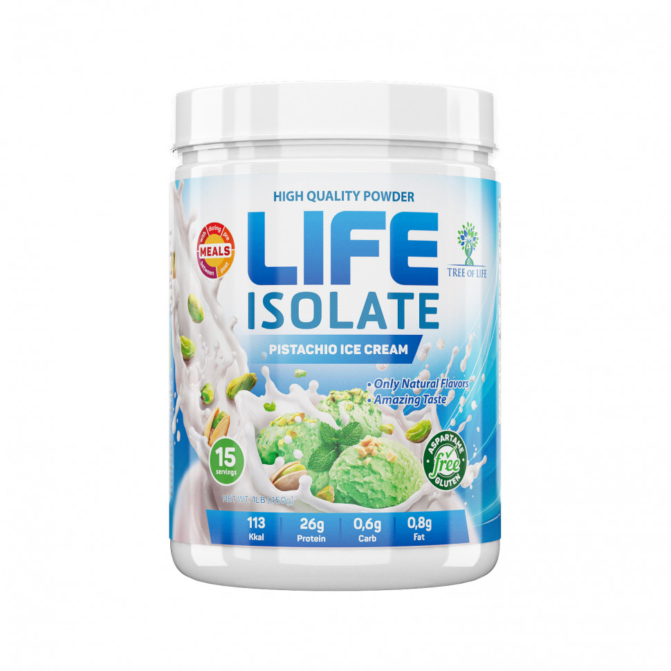 

Изолят Tree of Life LIFE Isolate 450 г Pistachio ice cream, Tree of Life LIFE Isolate 450 г Pistachio ice cream
