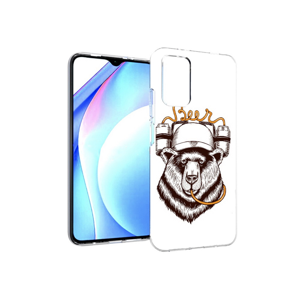 

Чехол MyPads Tocco для Xiaomi Redmi 9T пивной медведь (PT226951.281.538), Прозрачный, Tocco