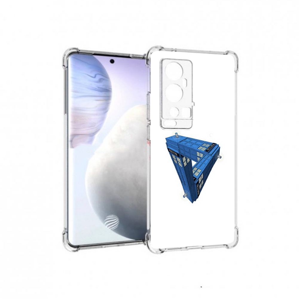 

Чехол MyPads Tocco для Vivo X60 Pro Plus головолока абстракция, Прозрачный, Tocco