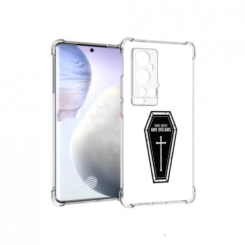 

Чехол MyPads Tocco для Vivo X60 Pro Plus гроб с мечтами, Прозрачный, Tocco
