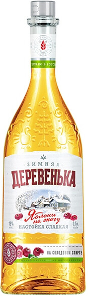 

Настойка Зимняя деревенька сладкая Яблоки на Снегу 19% 0,5 л