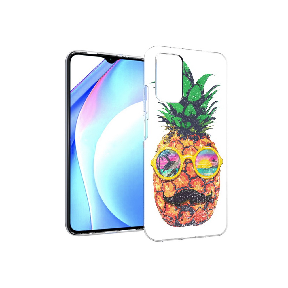 

Чехол MyPads Tocco для Xiaomi Redmi 9T прикольный ананас с лицом (PT226951.281.556), Прозрачный, Tocco