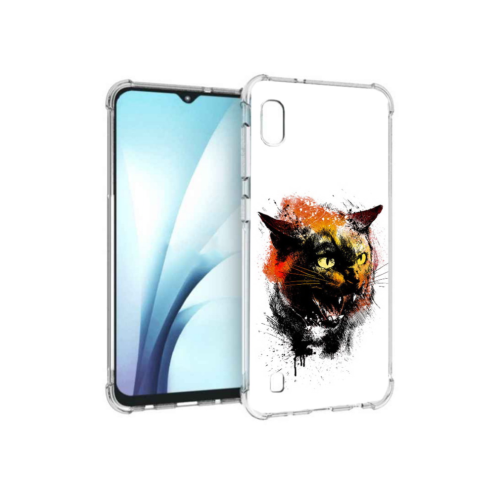 

Чехол MyPads Tocco для Samsung Galaxy A10 сиамский кот (PT147645.531.598), Прозрачный, Tocco