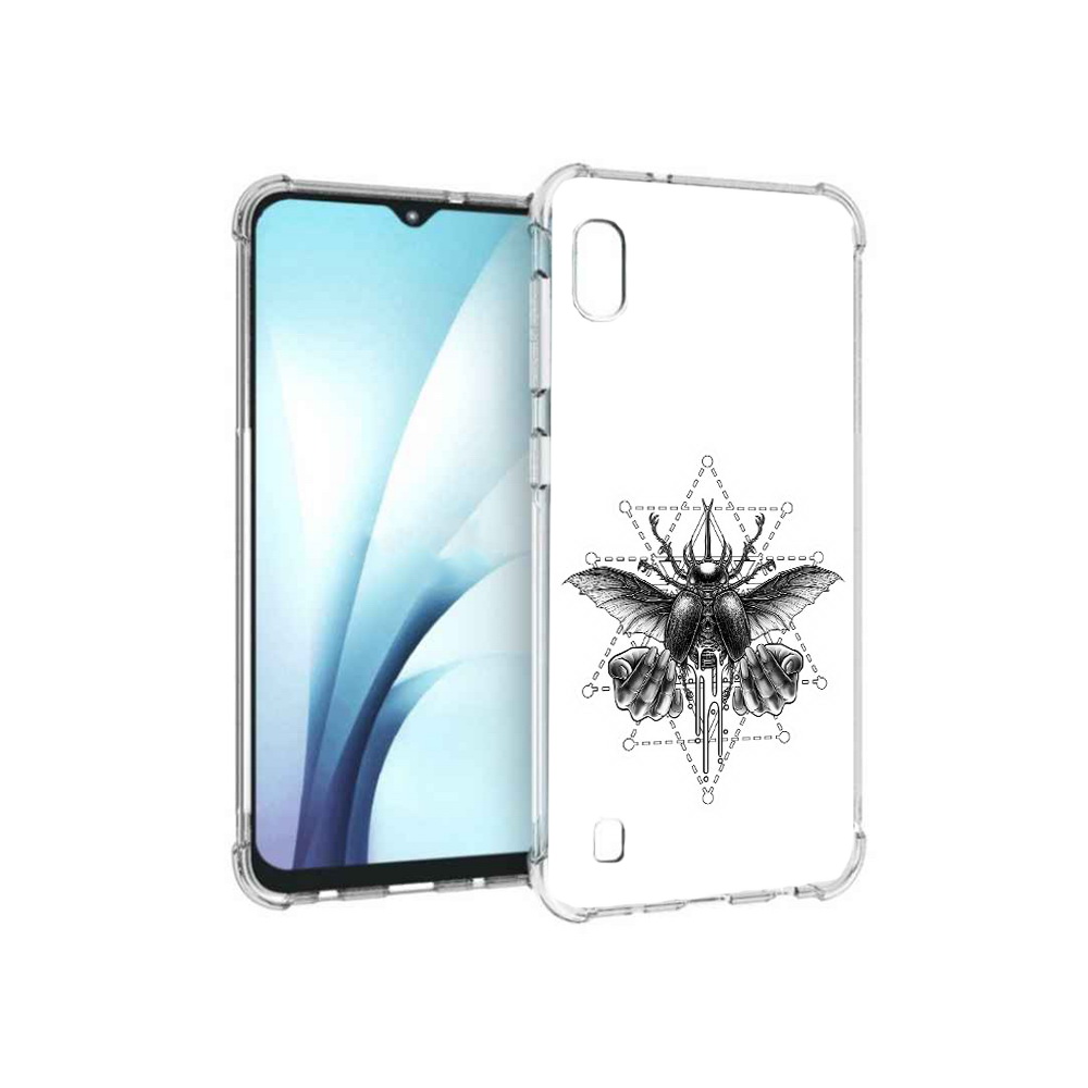 

Чехол MyPads Tocco для Samsung Galaxy A10 скарабей (PT147645.531.601), Прозрачный, Tocco