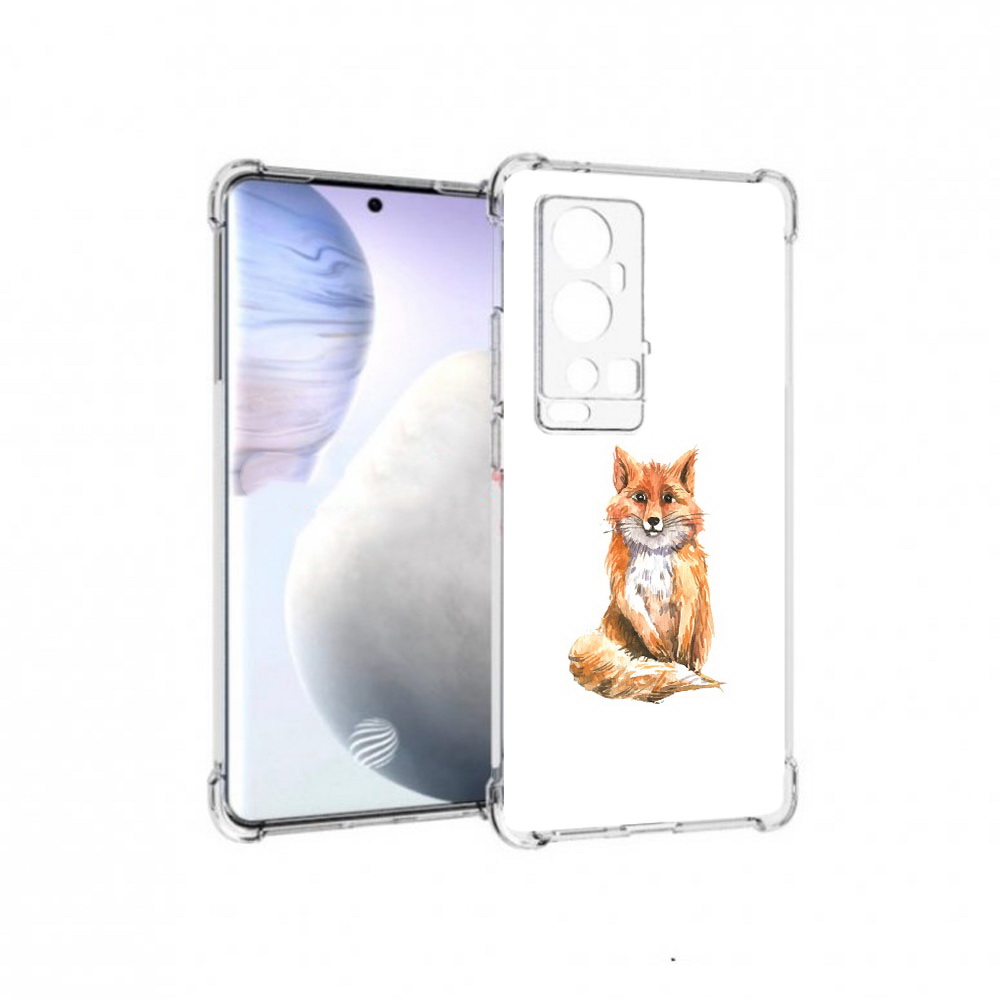 

Чехол MyPads Tocco для Vivo X60 Pro Plus детская лиса, Прозрачный, Tocco