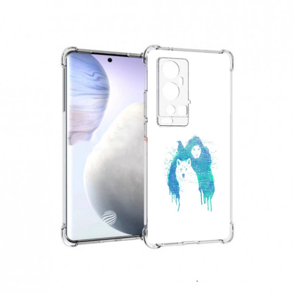 

Чехол MyPads Tocco для Vivo X60 Pro Plus джон сноу, Прозрачный, Tocco