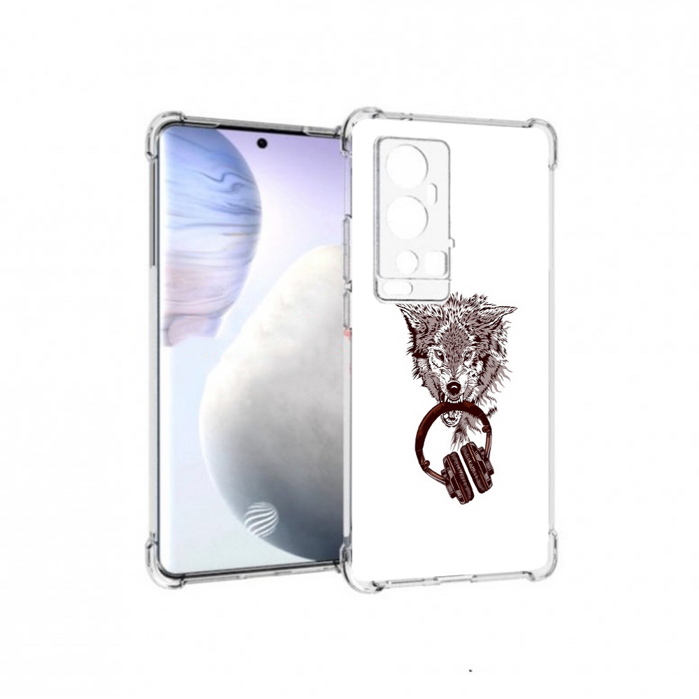 

Чехол MyPads Tocco для Vivo X60 Pro Plus дикий волк, Прозрачный, Tocco