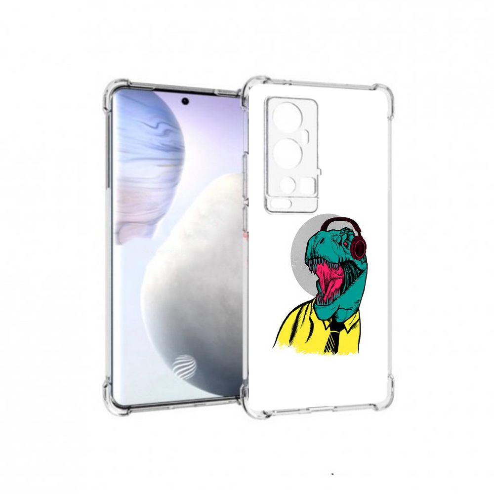 

Чехол MyPads Tocco для Vivo X60 Pro Plus дино, Прозрачный, Tocco