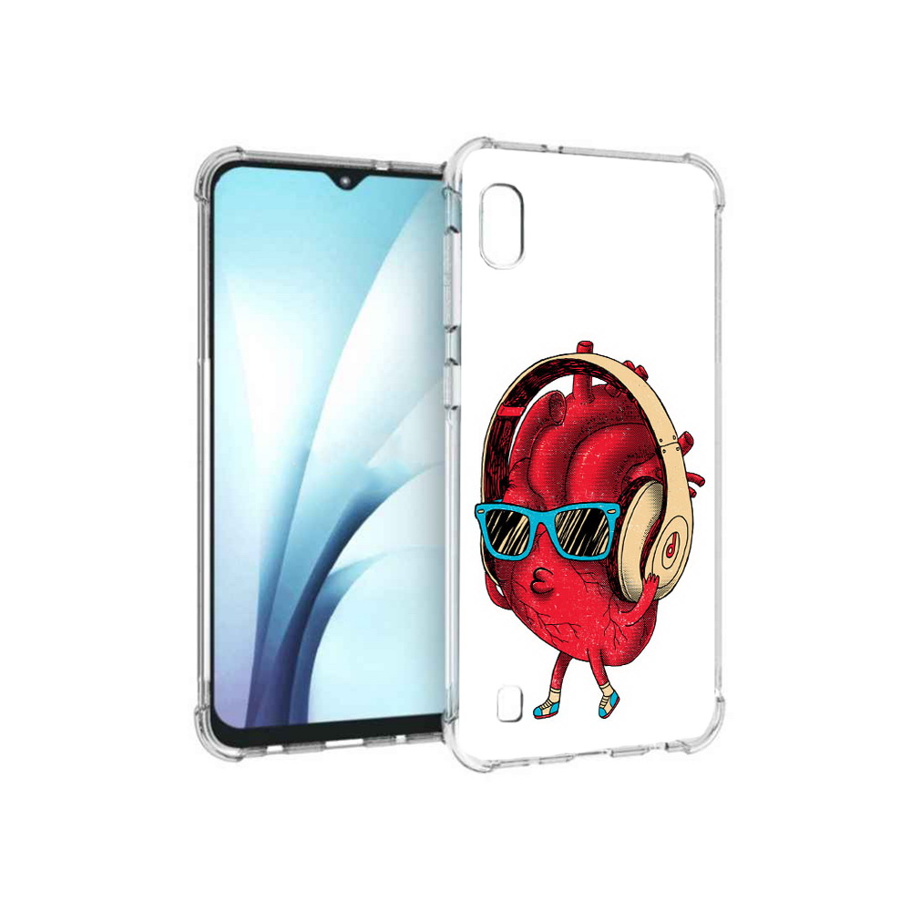 

Чехол MyPads Tocco для Samsung Galaxy A10 слушай сердце (PT147645.531.609), Прозрачный, Tocco