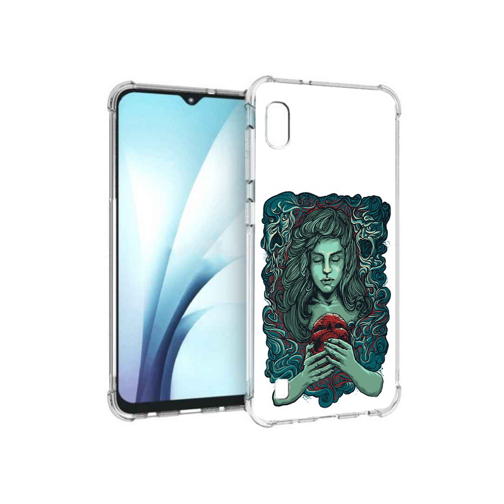 

Чехол MyPads Tocco для Samsung Galaxy A10 спящая девушка (PT147645.531.619), Прозрачный, Tocco