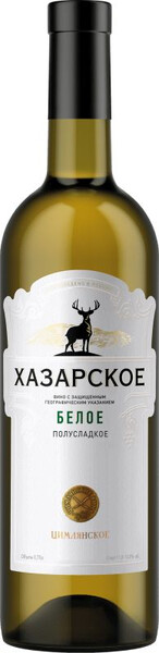 

Вино "Хазарское" Белое полусладкое, 0,75 л