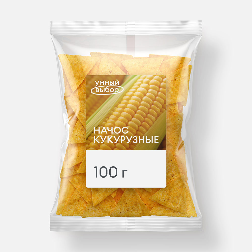 Начос Умный выбор кукурузные, оригинальные, 100 г