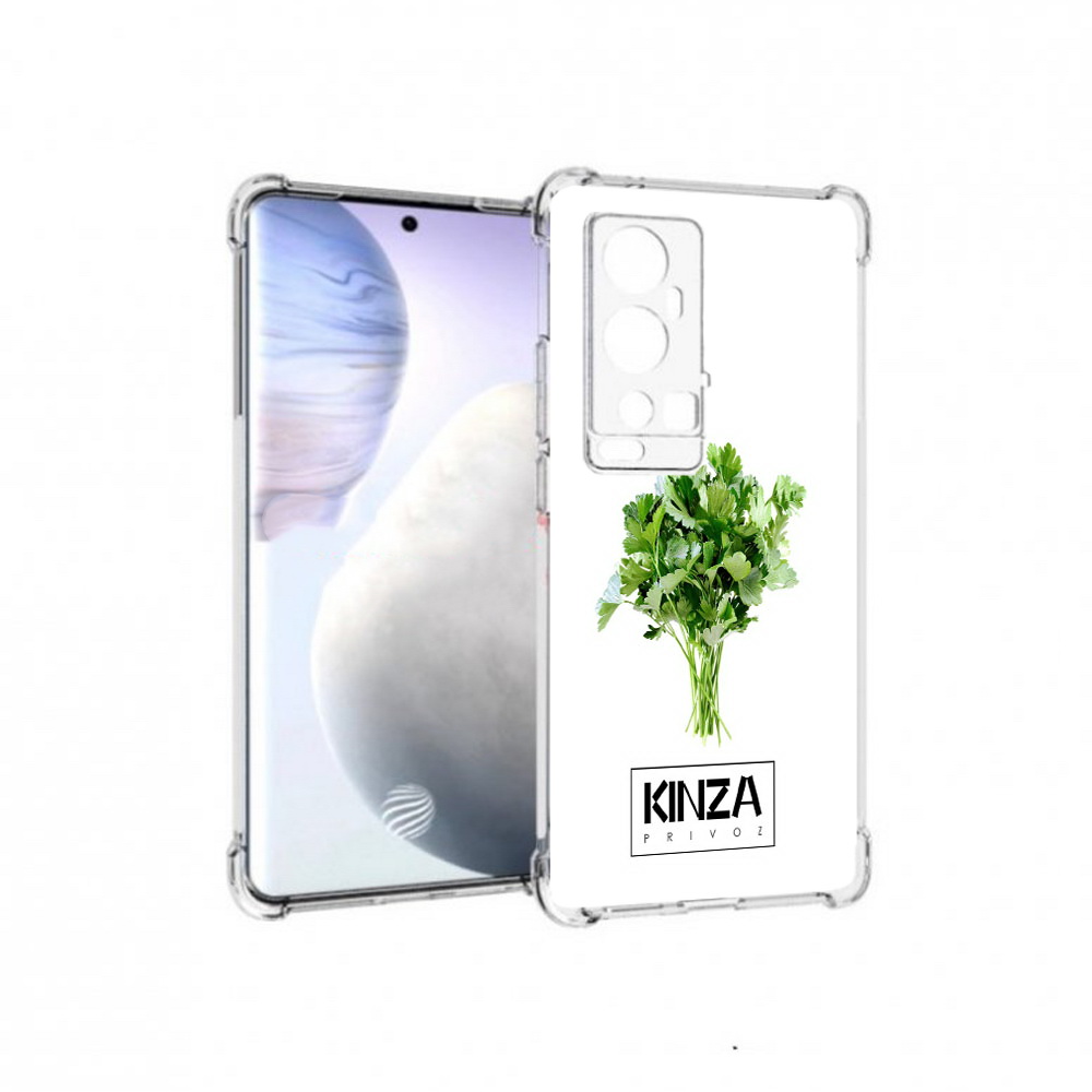 

Чехол MyPads Tocco для Vivo X60 Pro Plus Бренд Кинза, Прозрачный, Tocco