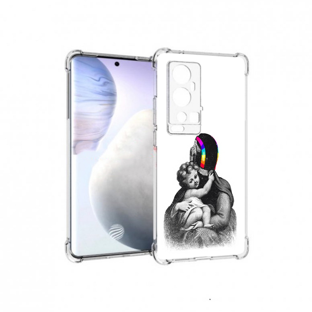 

Чехол MyPads Tocco для Vivo X60 Pro Plus защитник в шлеме, Прозрачный, Tocco