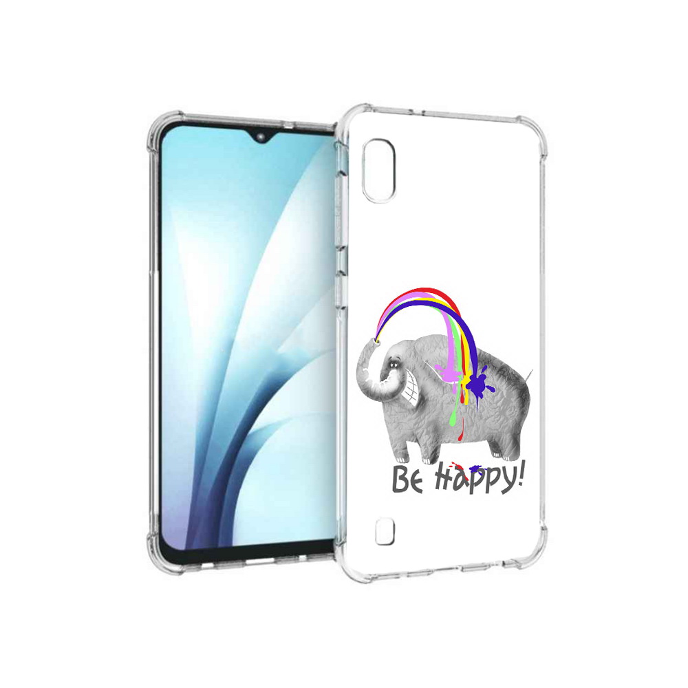 

Чехол MyPads Tocco для Samsung Galaxy A10 счастливый слон (PT147645.531.632), Прозрачный, Tocco