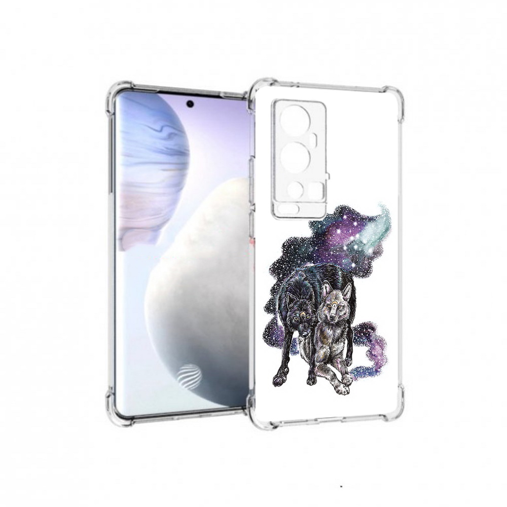 

Чехол MyPads Tocco для Vivo X60 Pro Plus звездные волки, Прозрачный, Tocco