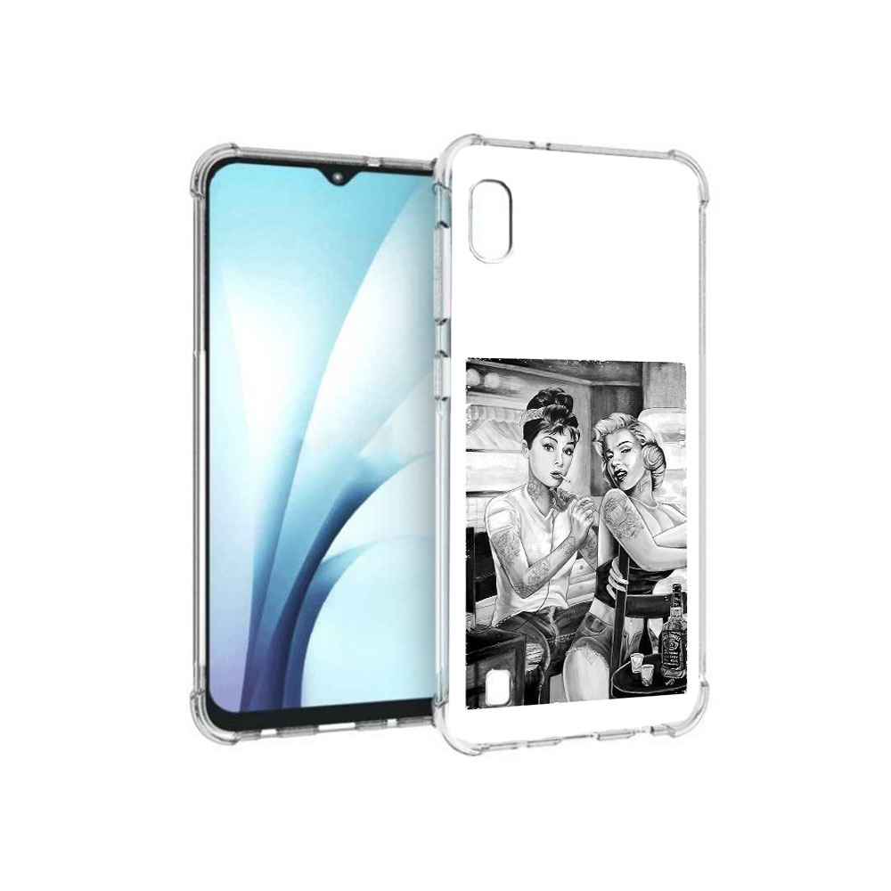 

Чехол MyPads Tocco для Samsung Galaxy A10 тату мастер (PT147645.531.637), Прозрачный, Tocco