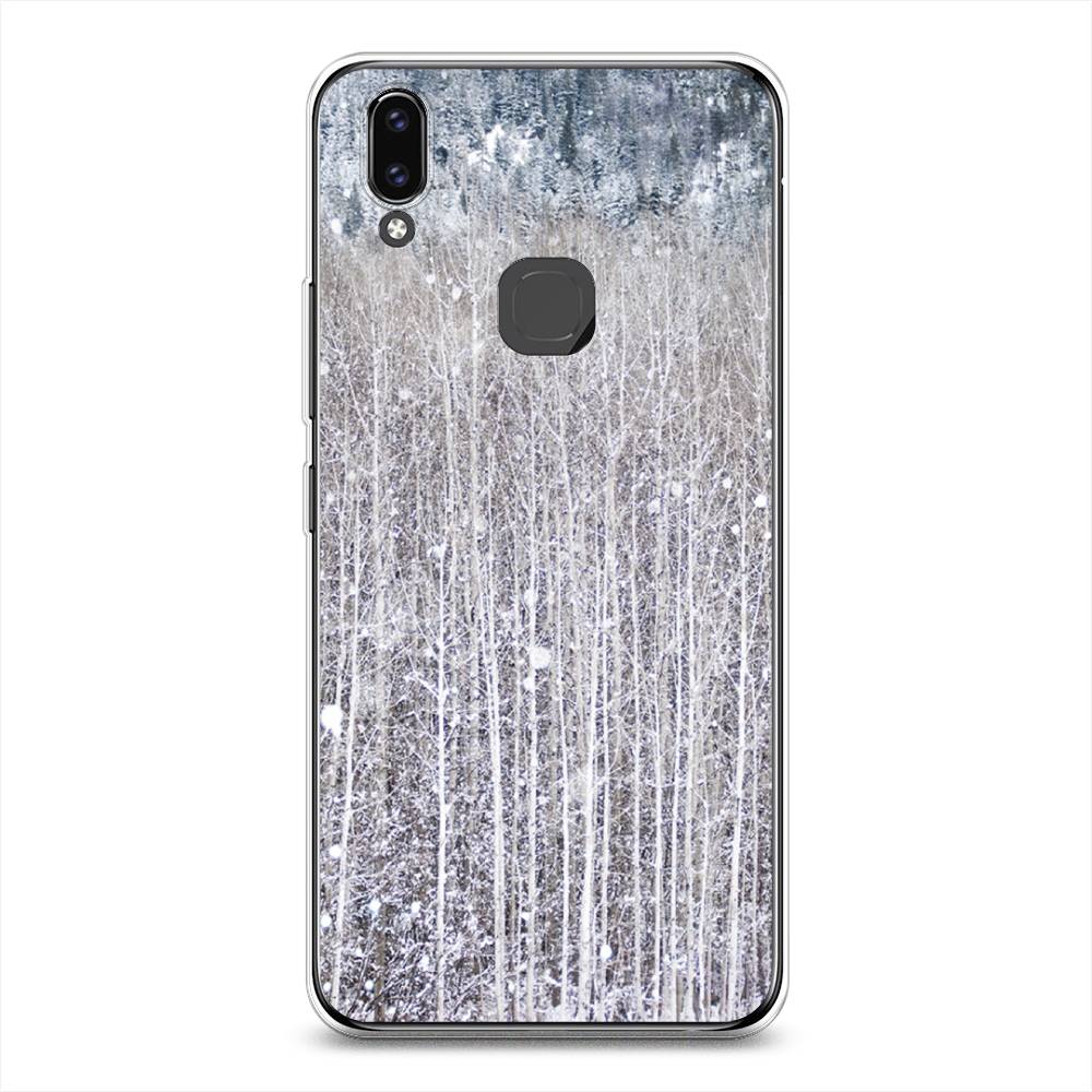 

Чехол для Vivo V9/Y85 "Снежный лес", Бежевый;серый;белый, 260150-5
