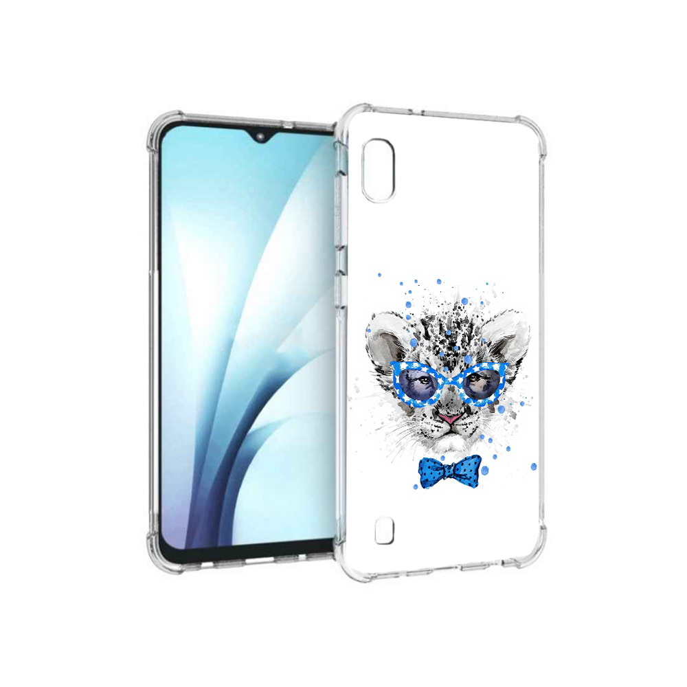 

Чехол MyPads Tocco для Samsung Galaxy A10 тигренок с бабочкой (PT147645.531.642), Прозрачный, Tocco