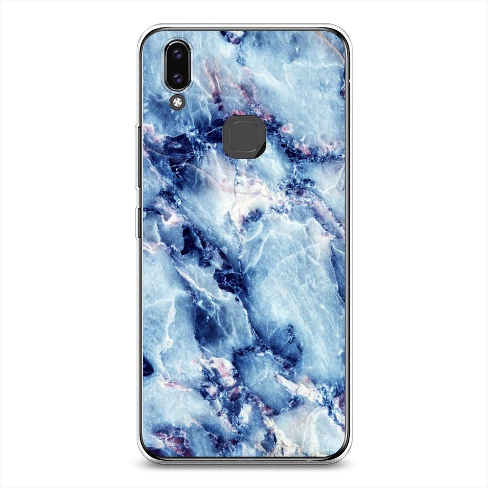 

Чехол для Vivo V9/Y85 "Мрамор с синими прожилками", Синий, 260150-3