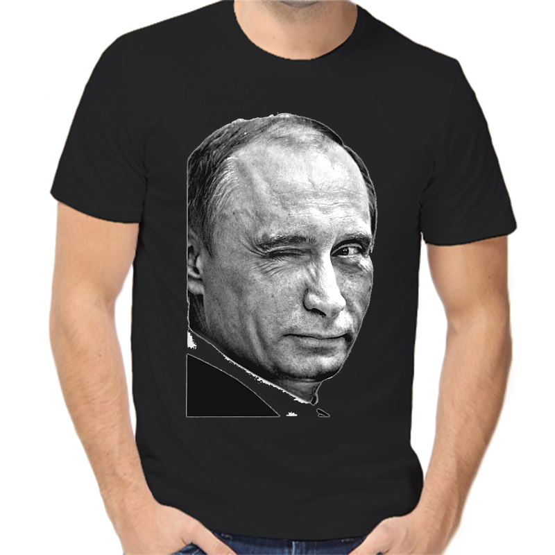 

Футболка мужская черная 52 р-р с Путиным подмигивающим, Черный, fm_putin_podmigivayuschiy