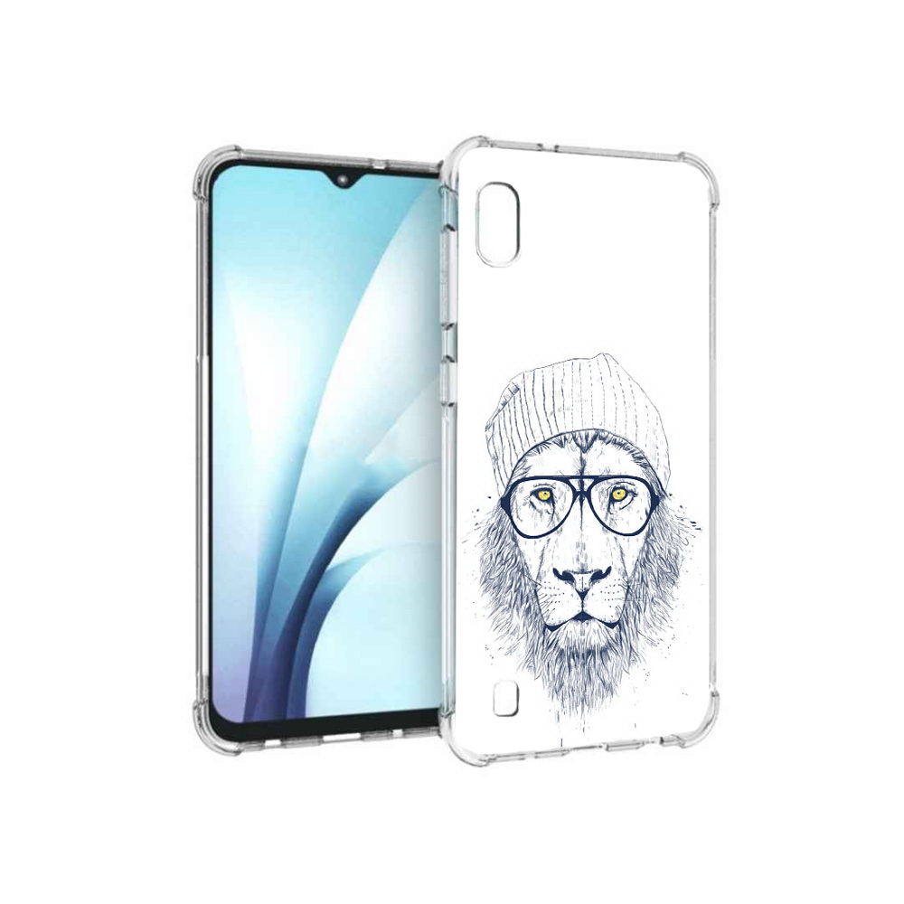 

Чехол MyPads Tocco для Samsung Galaxy A10 хиппи лев (PT147645.531.663), Прозрачный, Tocco
