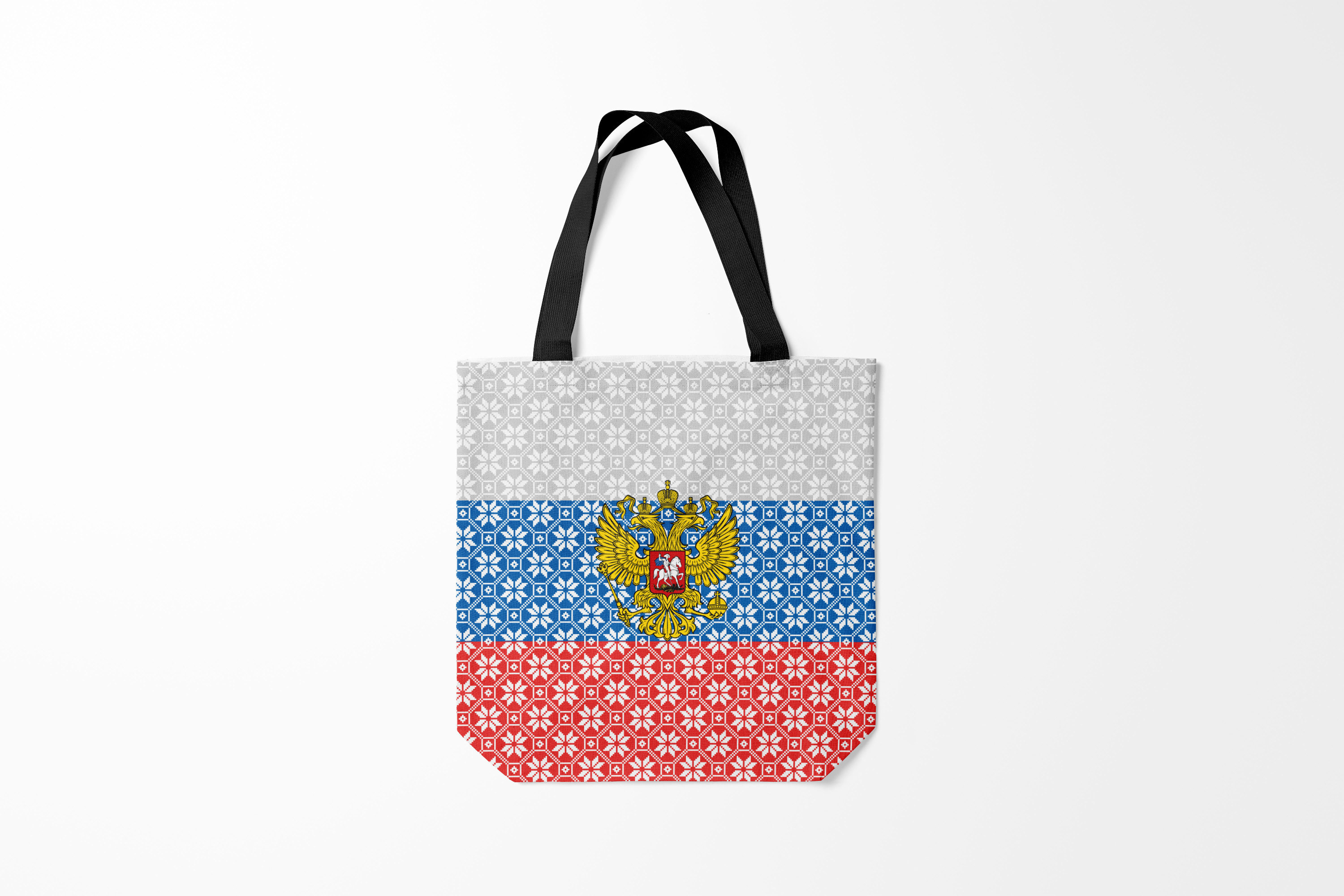 

Сумка шoппер унисекс Burnettie Флаг России Россия, разноцветный, Флаг России Россия