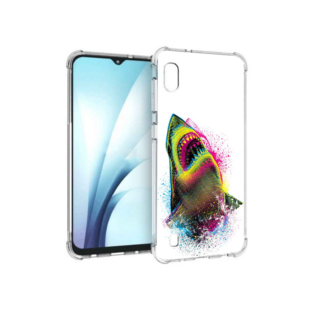 

Чехол MyPads Tocco для Samsung Galaxy A10 челюсти-2 (PT147645.531.674), Прозрачный, Tocco