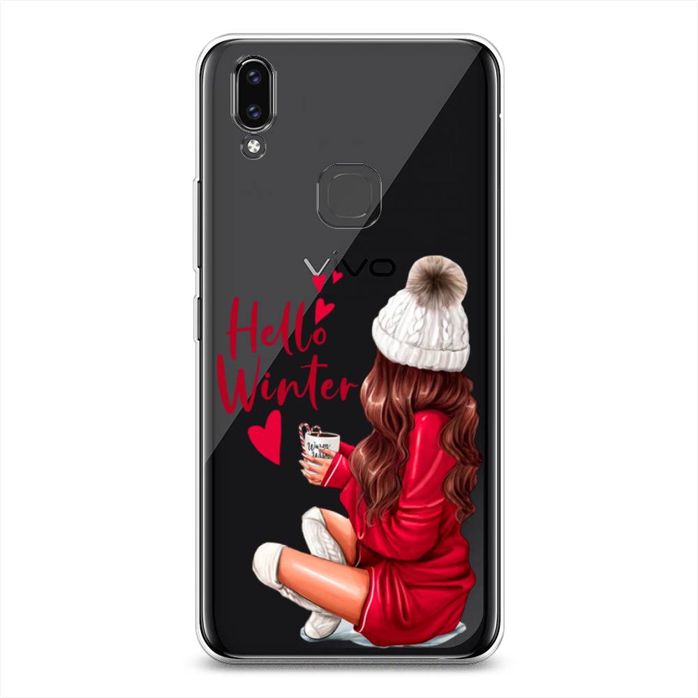 

Чехол для Vivo V9/Y85 "Hello winter", Красный;белый;коричневый, 260150-5