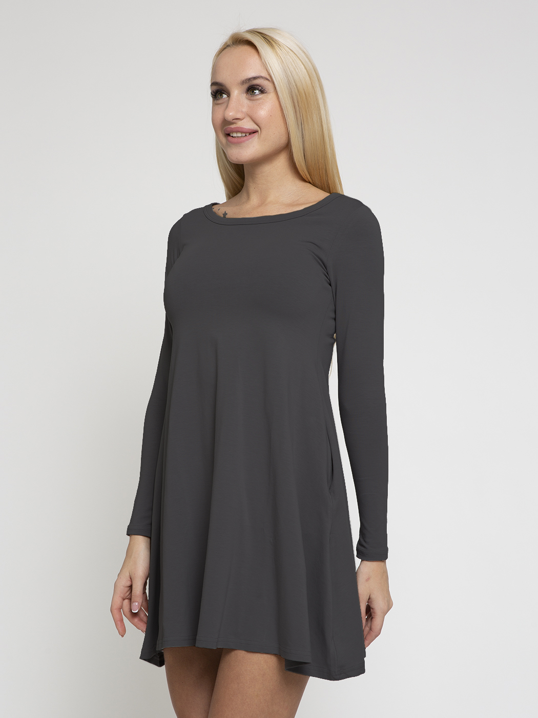 

Платье женское Lunarable kelb006_ серое XL, Серый, kelb006_