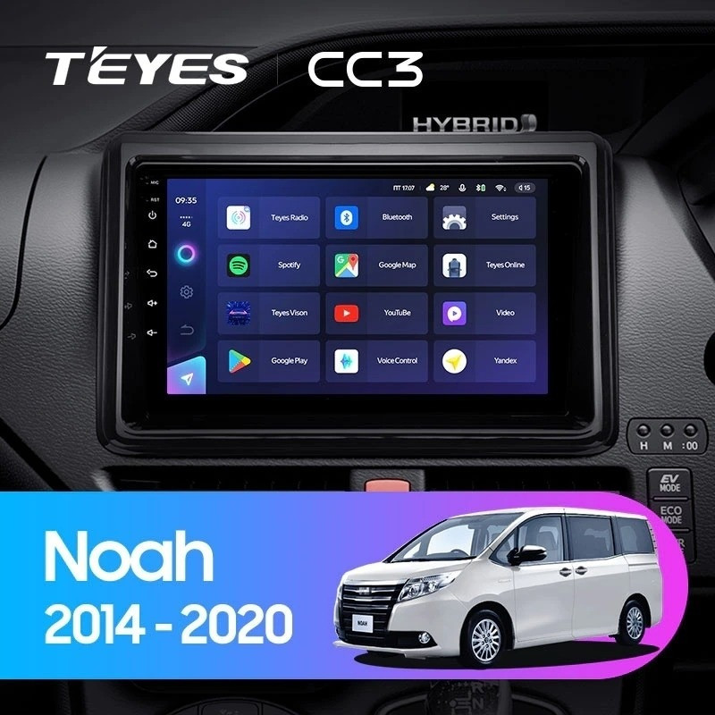 Штатная магнитола Teyes CC3 432 Toyota Voxy III R80 2014-2020 3815000₽