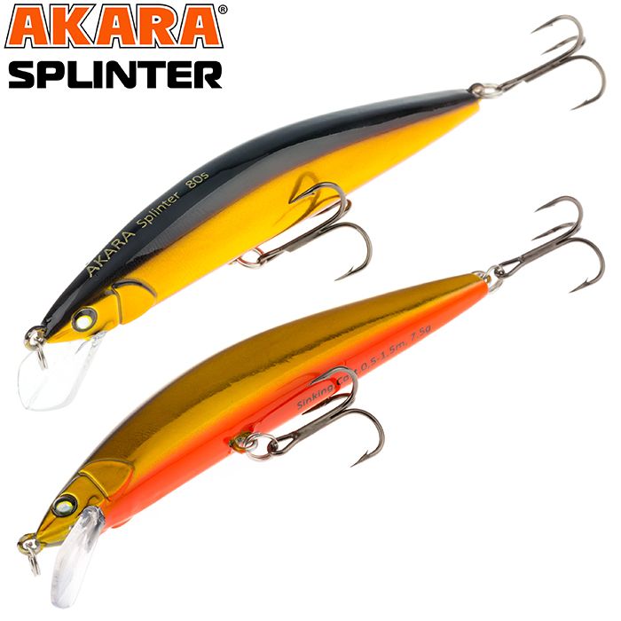 

Воблер Akara Splinter 65S 5 гр 1/6 oz 2,6 in A59, Разноцветный, Splinter