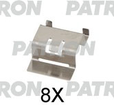 

Комплект монтажный тормозных колодок дисковых 308/C4 (14-18) PATRON PSRK1261