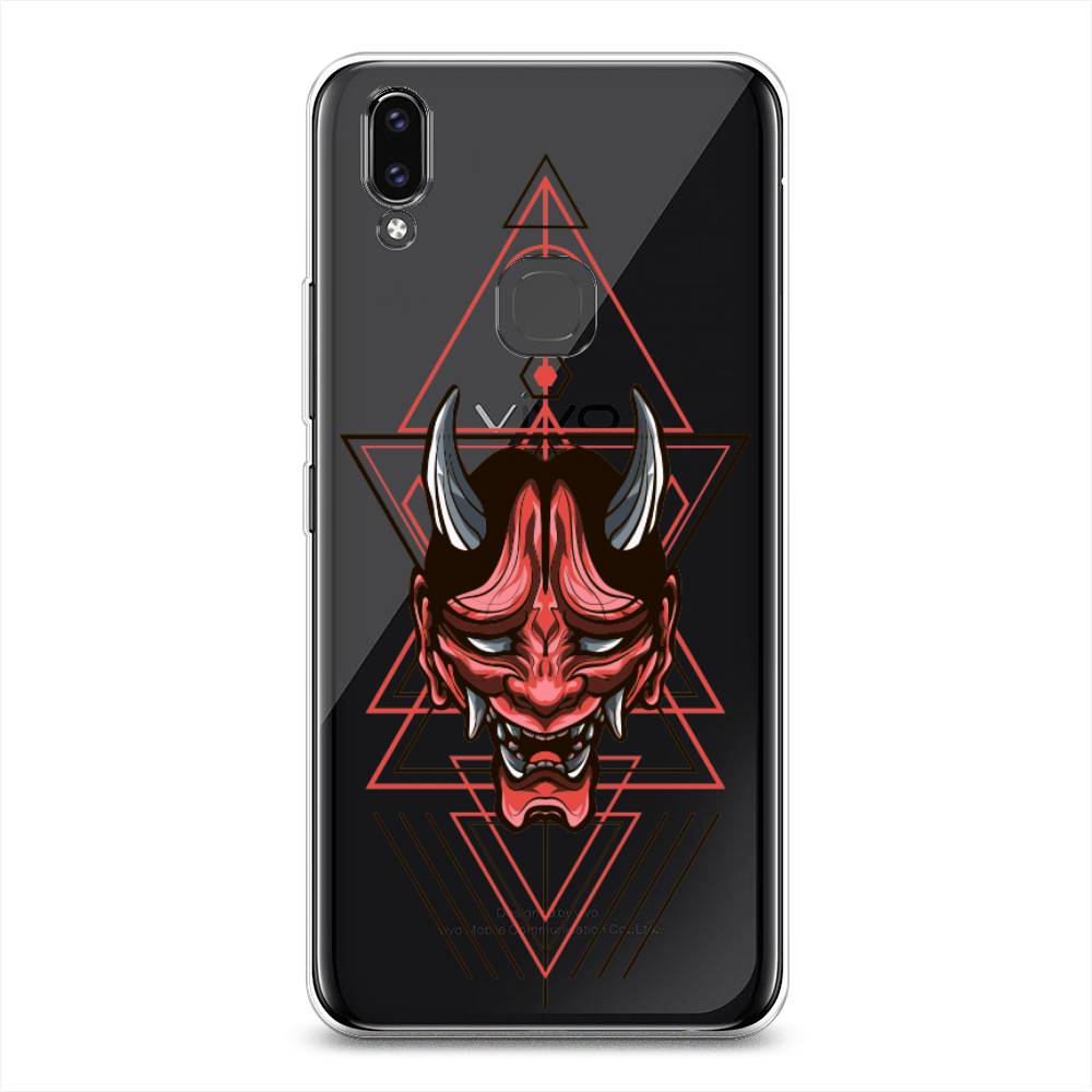 

Чехол для Vivo V9/Y85 "Hanya Oni mask", Серый;красный;черный, 260150-4