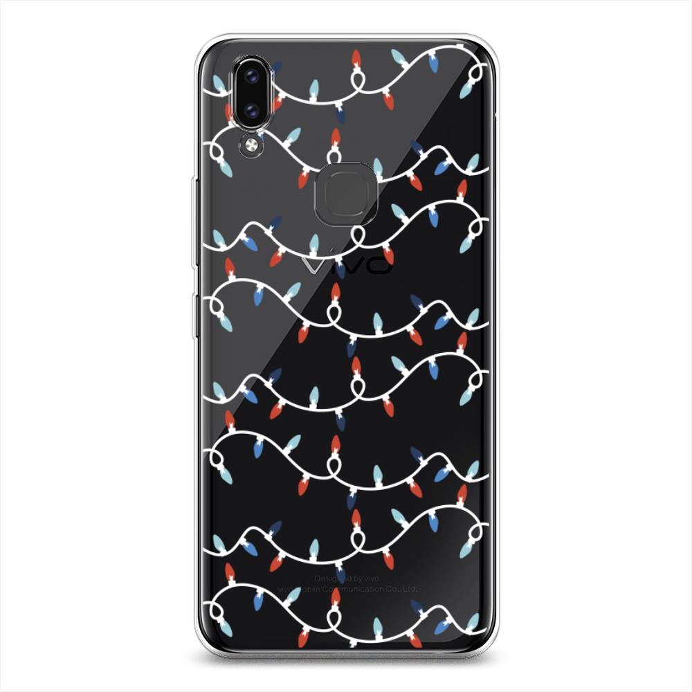 

Чехол для Vivo V9/Y85 "Разноцветная гирлянда", Белый;красный;синий, 260150-5