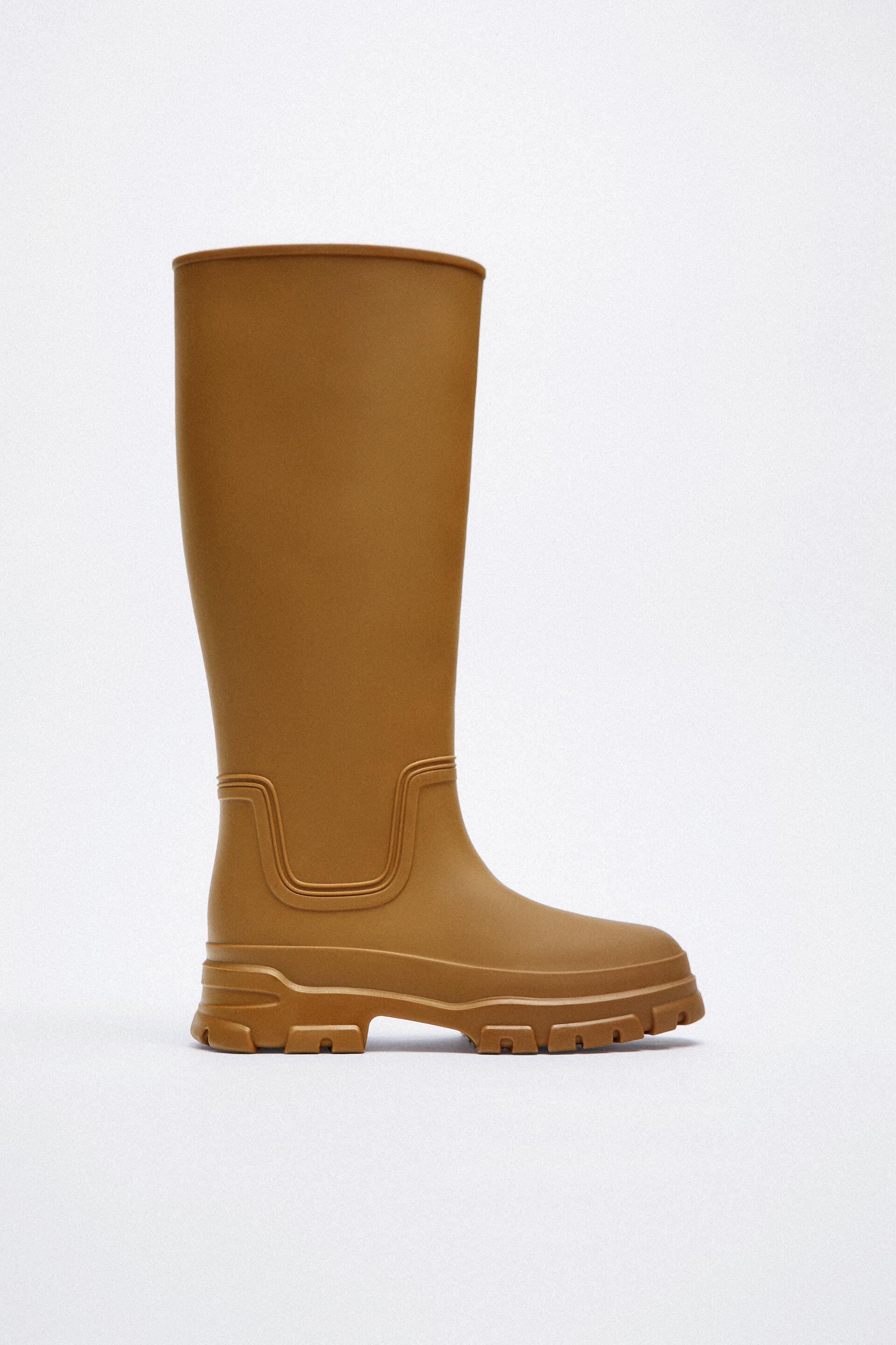 

Резиновые сапоги женские ZARA 12053910 коричневые 36 RU (доставка из-за рубежа), 12053910