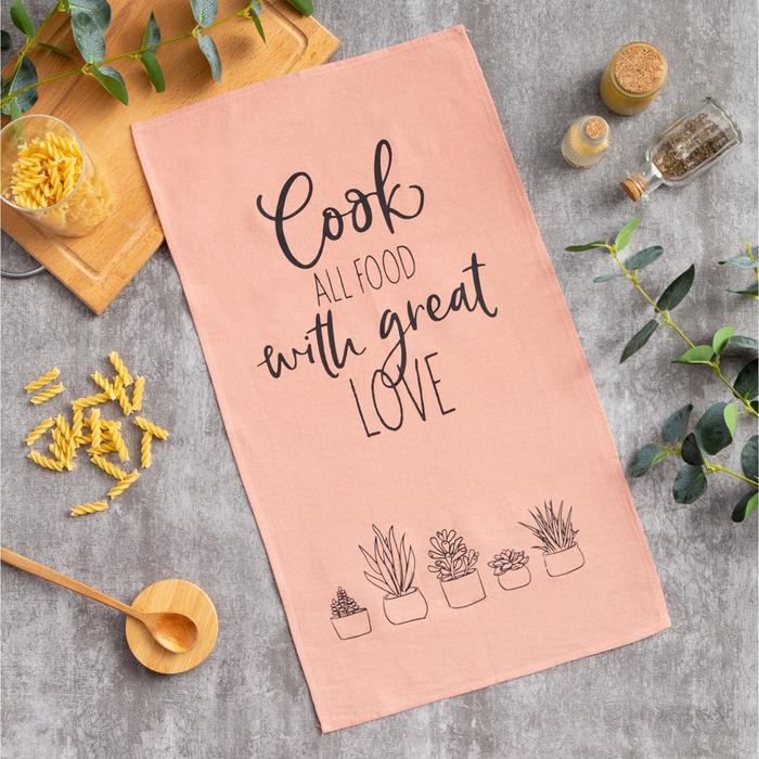 

Полотенце Этель Cook with love 33x61 (±1см), 100% хлопок, With inscriptions