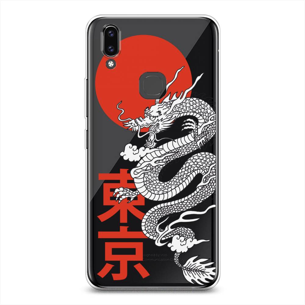 

Чехол для Vivo V9/Y85 "Китайский дракон", Черный;красный;белый, 260150-1