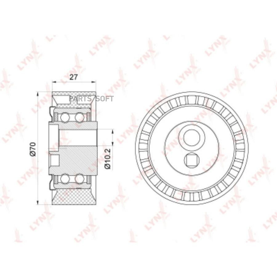 

Натяжной ролик приводной LYNXauto PB-5059