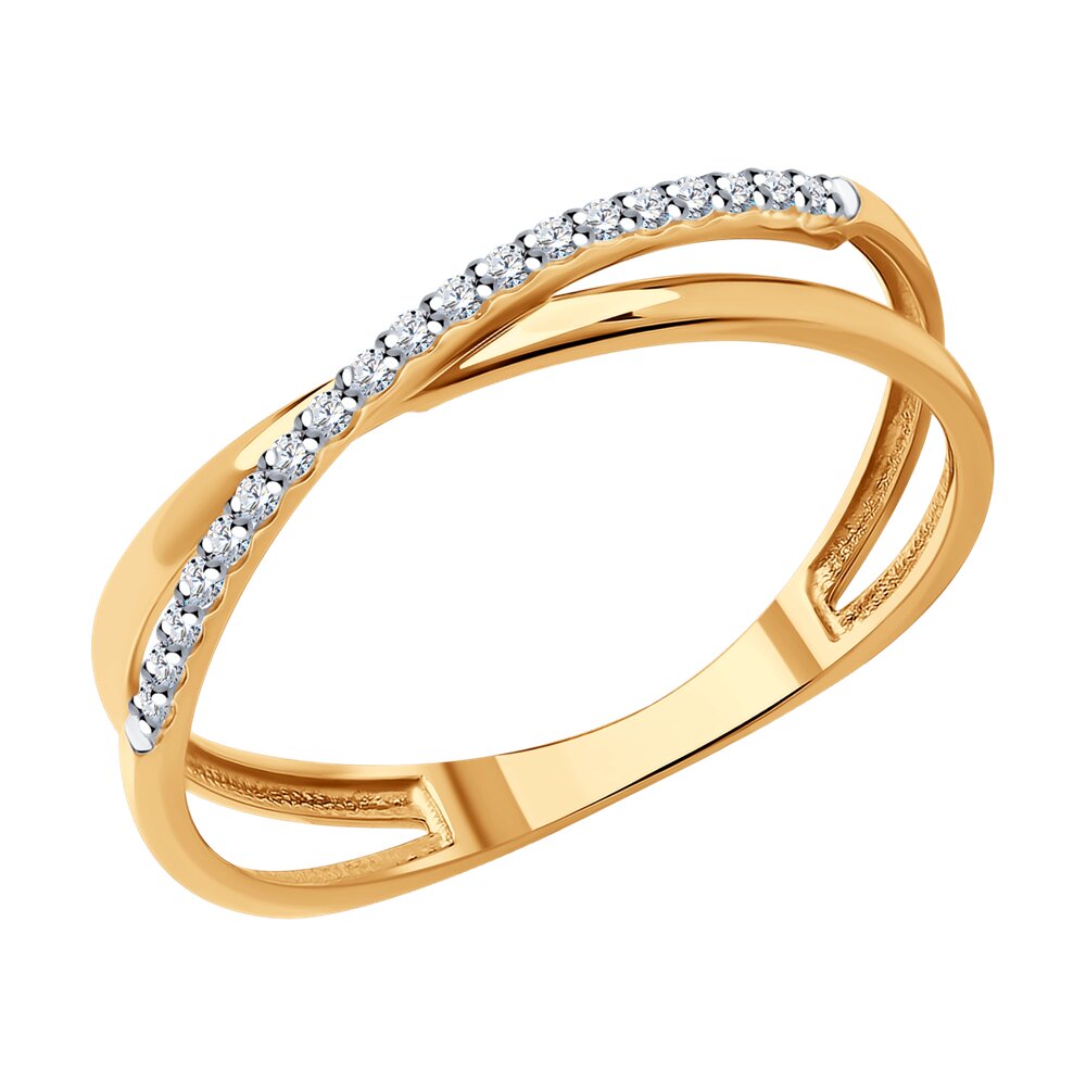 

Кольцо из золота р. 17 Diamant 51-210-01888-1, бриллиант, 51-210-01888-1